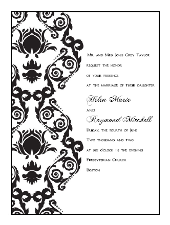 blank printable wedding invitations free