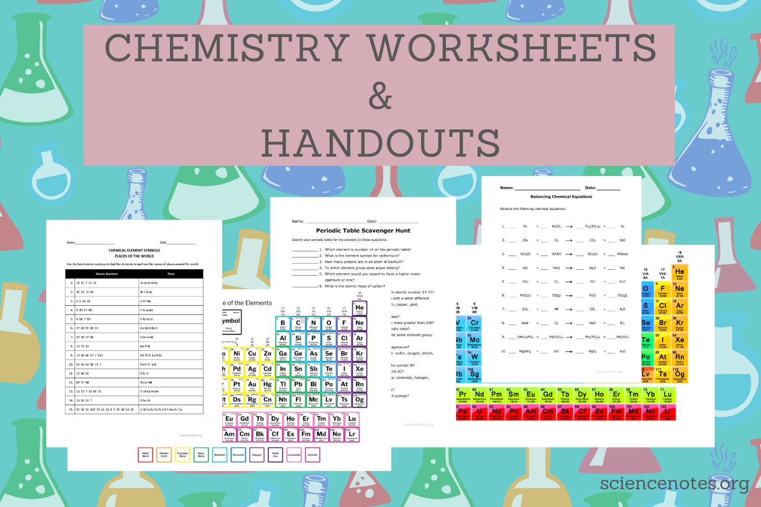 blank reactions worksheet