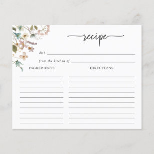 blank recipe cards australia