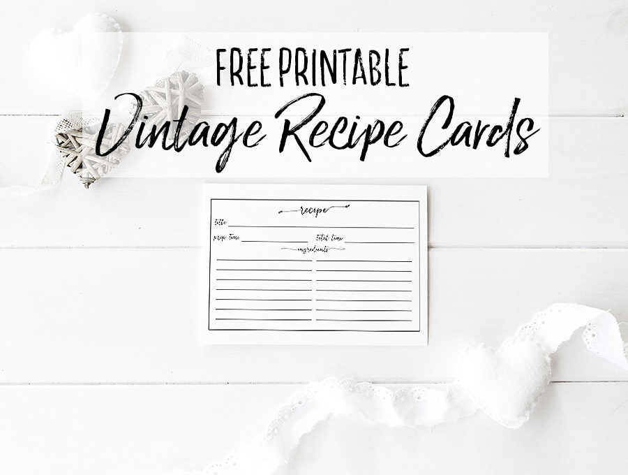 blank recipe cards printable