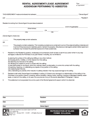 blank rental agreement for california