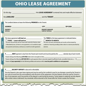 blank rental agreement ohio