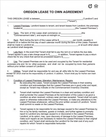 blank rental agreement ohio