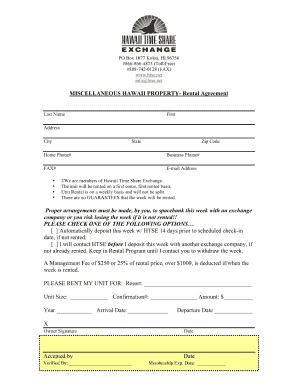 blank rental agreement ohio