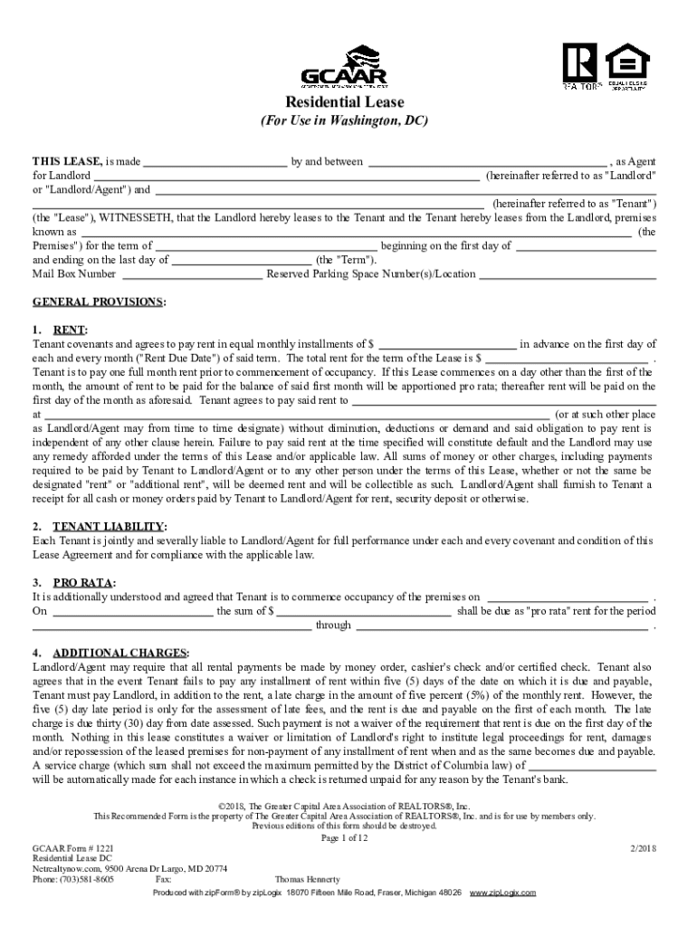 blank rental agreement washington state