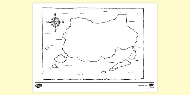 blank treasure map image