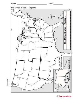 blank united states map printable worksheet