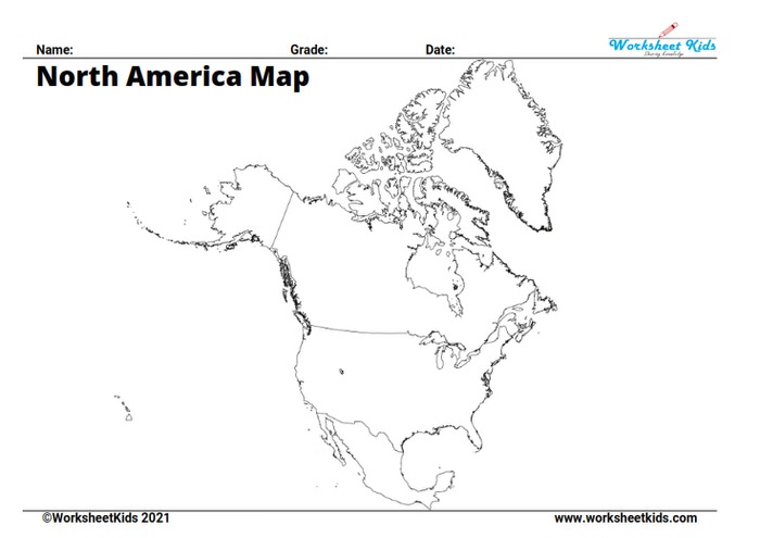 Lets Travel the World: Free Printable Blank Maps for Grades 3 to 8