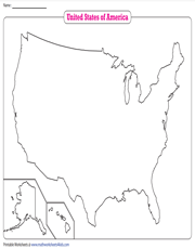 blank us map printable worksheet