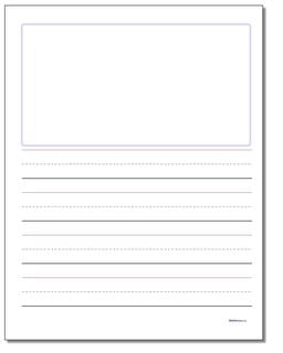 blank writing worksheet for preschool