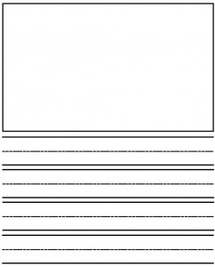 blank writing worksheet for preschool