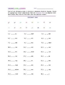 Consonant Blends and Digraphs Lesson Plan for 1st - 3rd Grade ...