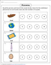Phonemes Worksheets