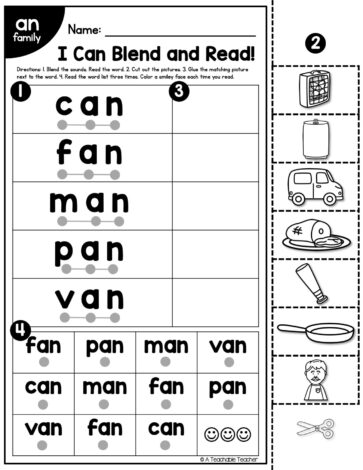 Blend and Read - CVC Words - A Teachable Teacher