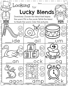 March First Grade Worksheets - Planning Playtime