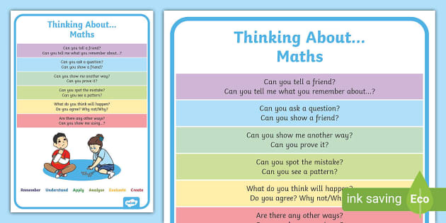 ? Maths Area Blooms Taxonomy Poster (teacher made)