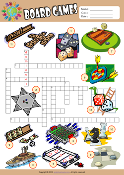 board games word search printable