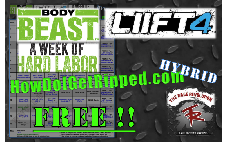FREE LIIFT4 Body Beast AWOHL Hybrid! | How Do I Get Ripped?