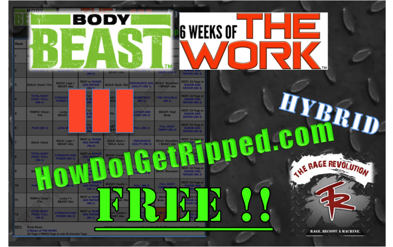 body beast hybrid workout calendar