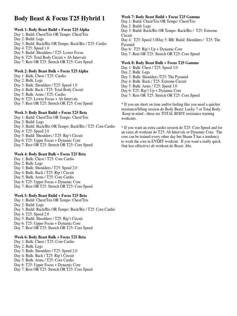 body beast lucky number 7 worksheet