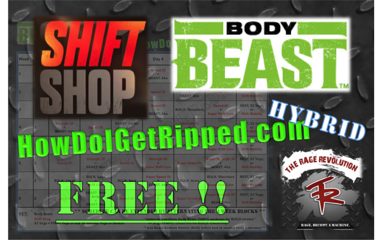 FREE Body Beast Shift Shop Hybrid! | How Do I Get Ripped?