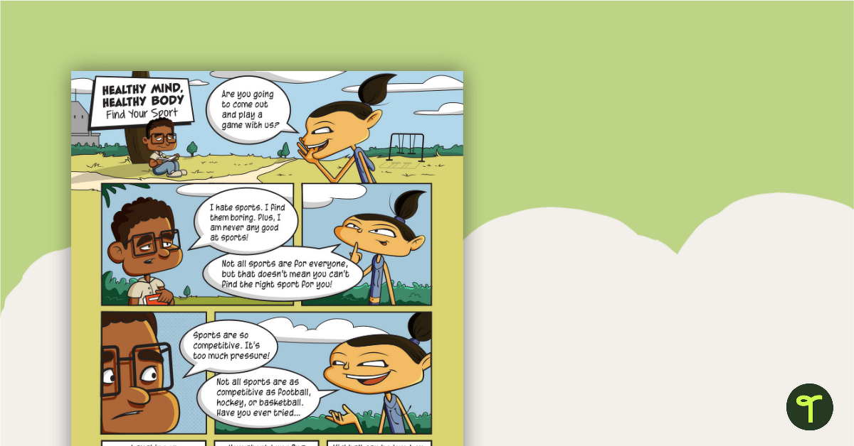 Comic - Healthy Body, Healthy Mind: Find Your Sport ...