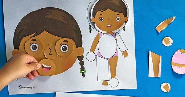 body parts worksheet for preschoolers