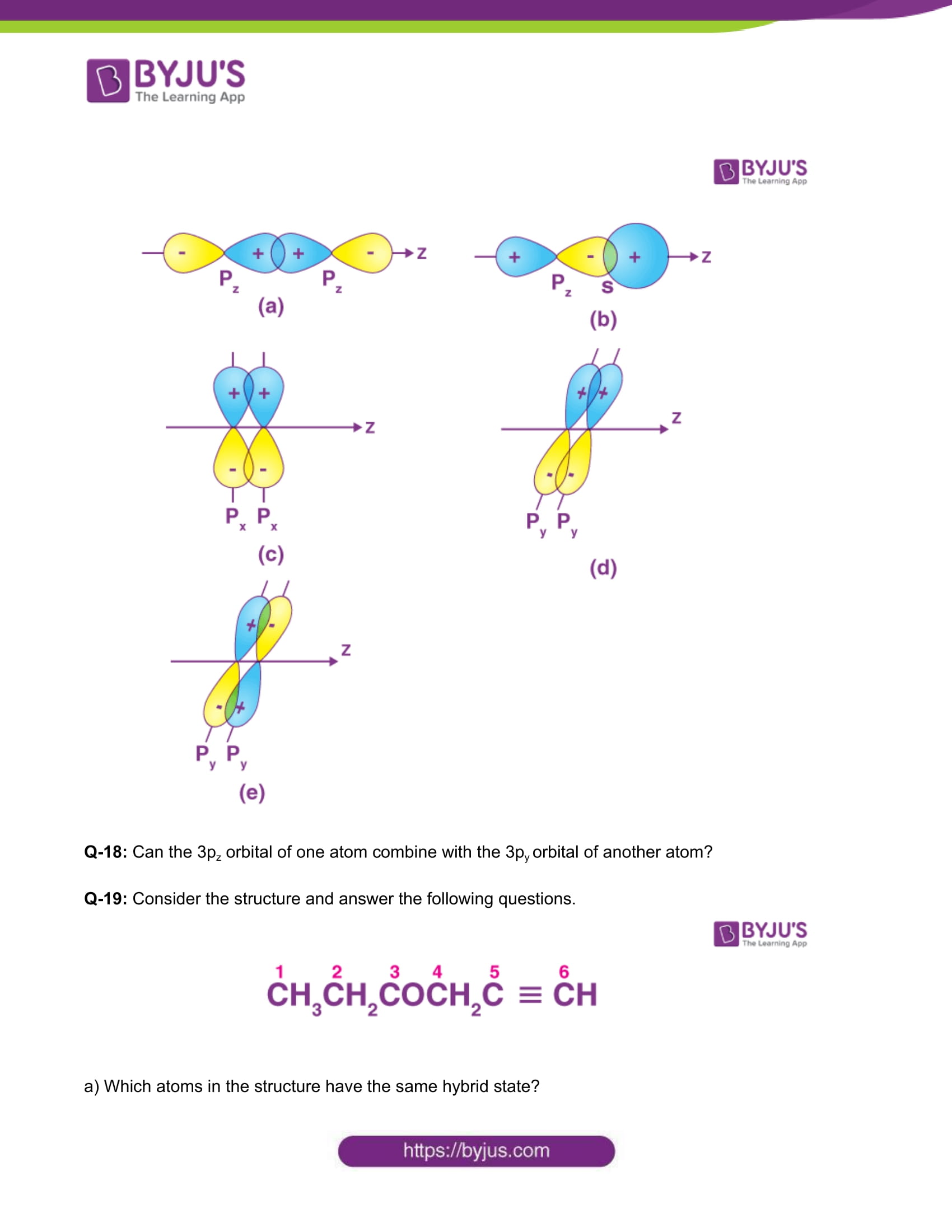 Class 11 Chemistry Worksheet on Chapter 4 Chemical Bonding and ...