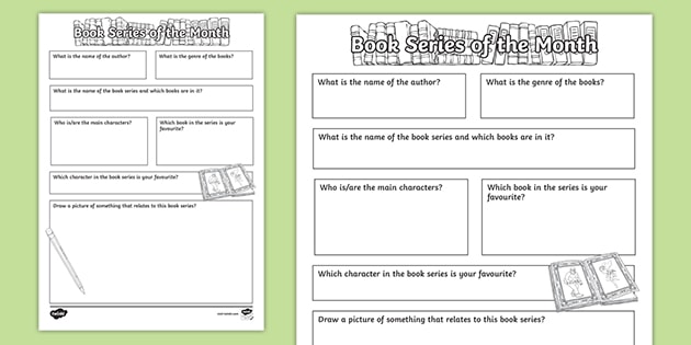 book in a month worksheet