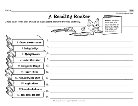 A Reading Rocker, Lesson Plans - The Mailbox