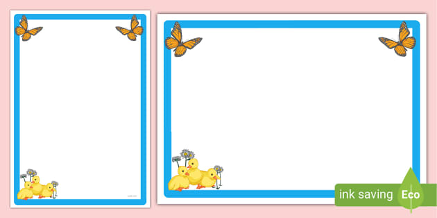 FREE! - Cute Spring Page Border | Page Borders | Twinkl Resources