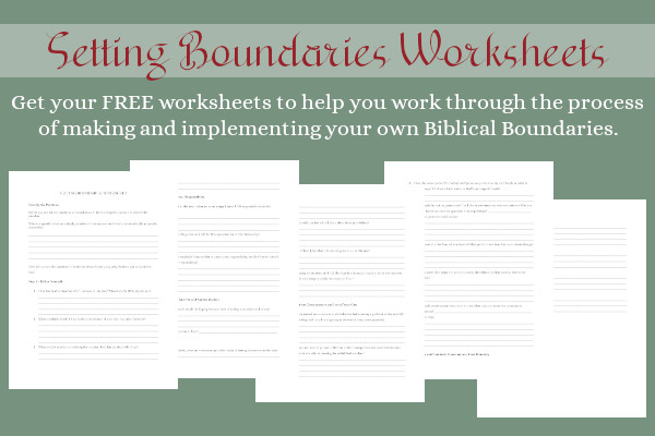 boundaries in marriage worksheet
