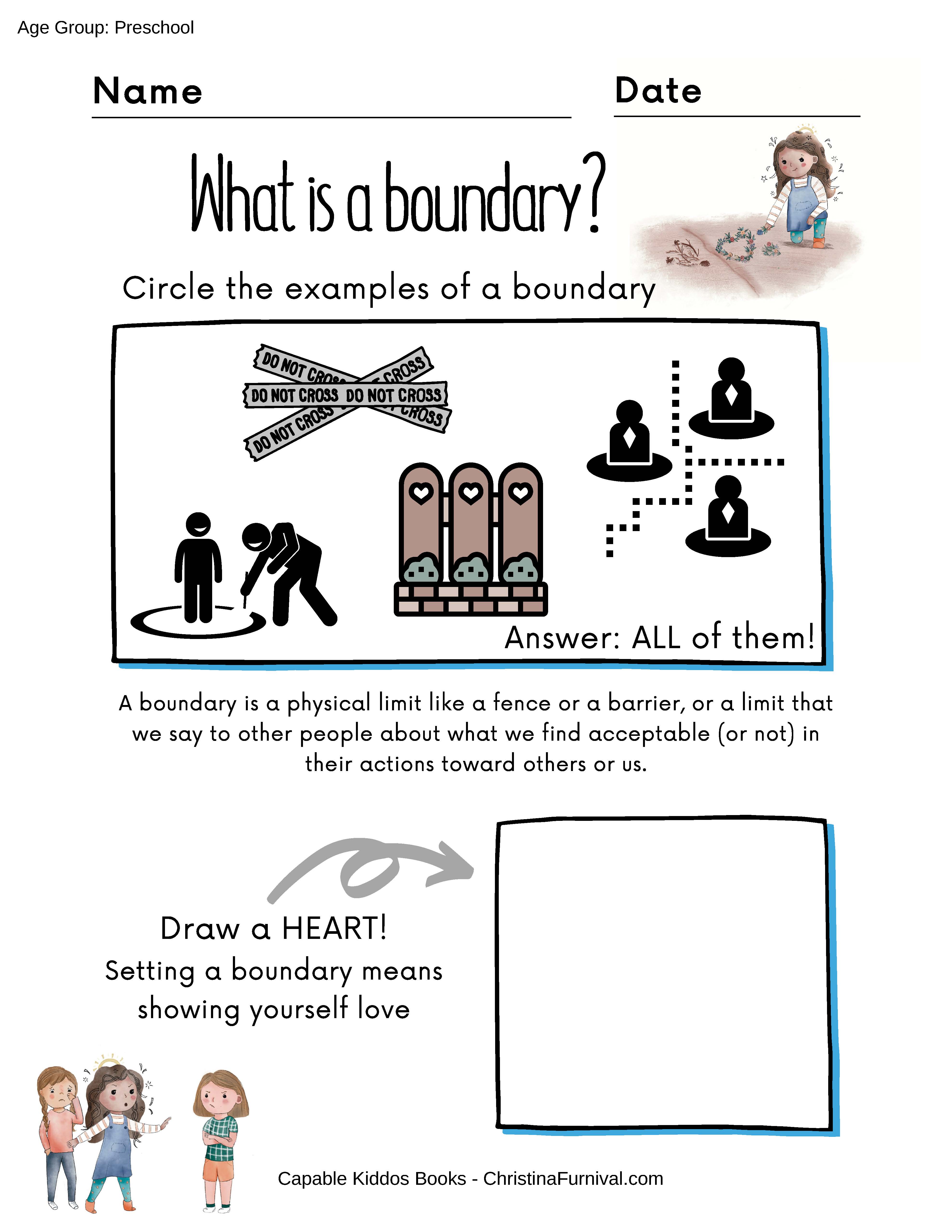 Creating Healthy Boundaries Worksheets Creating Healthy Boundaries Worksheets
