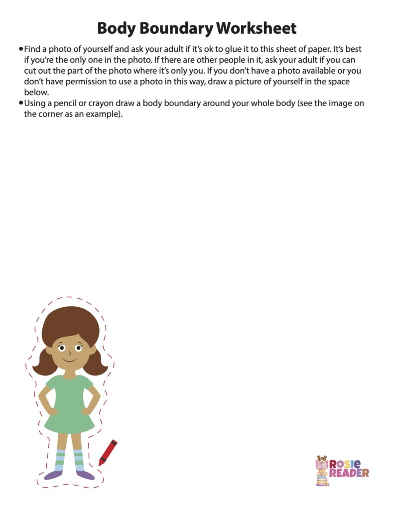 Body Boundaries Worksheet - Reading adventures for kids ages 3 to 5