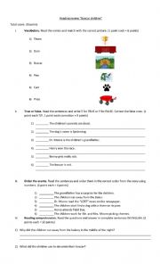 Boxcar Children Reading Comprehension - ESL worksheet by ferherrmann1