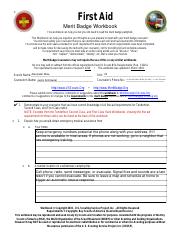 boy scout camping merit badge worksheet