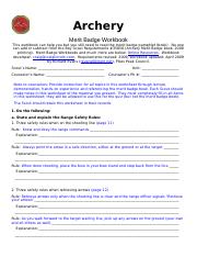 boy scout merit badges worksheet