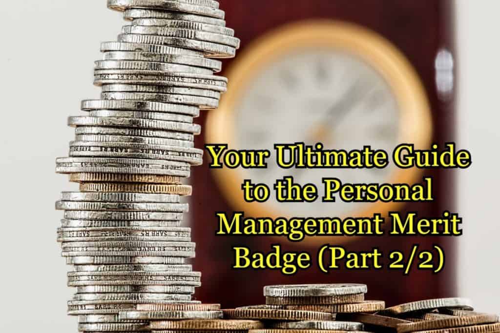 boy scout personal management merit badge worksheet