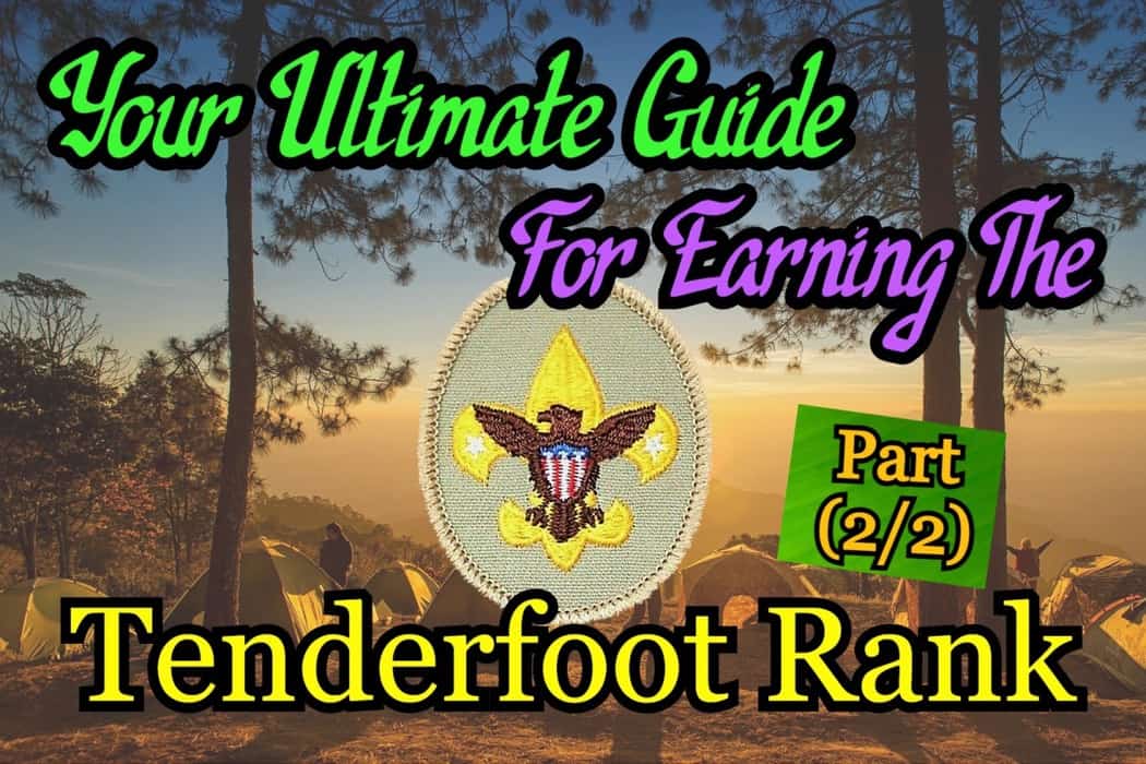 boy scout tenderfoot worksheet