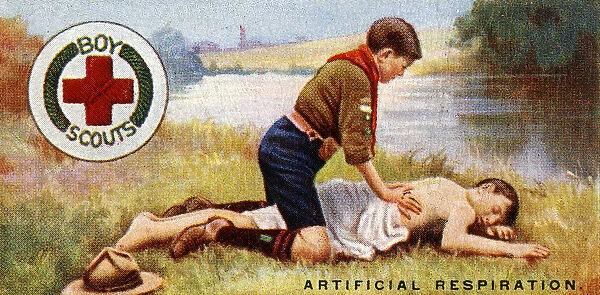 Scout First Aid Badge, 1929 (colour litho) Our beautiful pictures ...