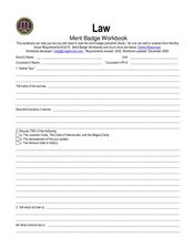 boy scouts merit badges worksheet