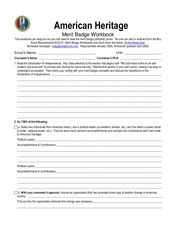 boy scouts of america merit badge worksheet