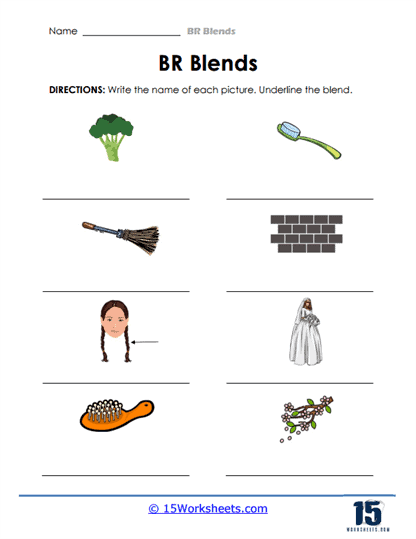 BR Blends Worksheets - 15 Worksheets Library