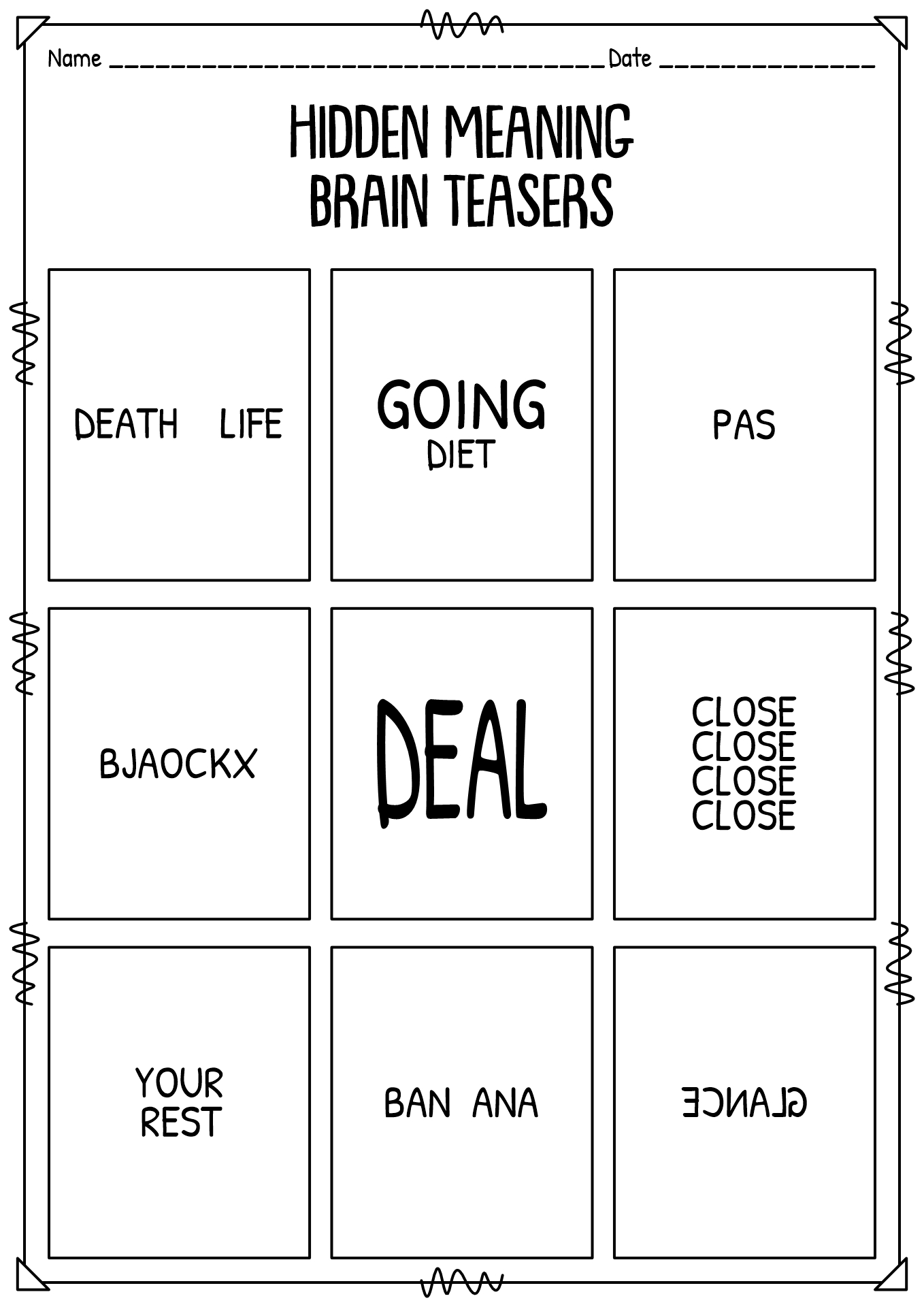 18 Brain Teasers Worksheets - Free PDF at worksheeto.com