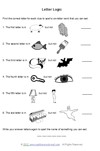 brain teaser worksheet for adults