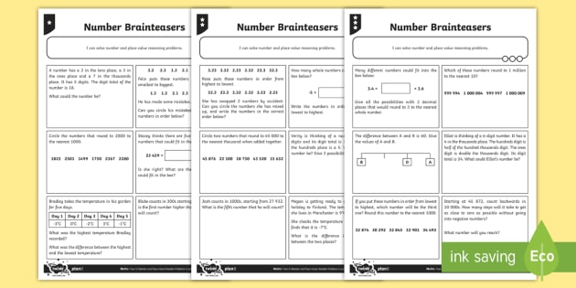 brain teaser worksheet for kids