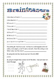 Brainteasers - ESL worksheet by thitapa