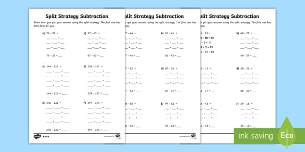 Basic Subtraction Facts Worksheets | F-2 Maths | Twinkl