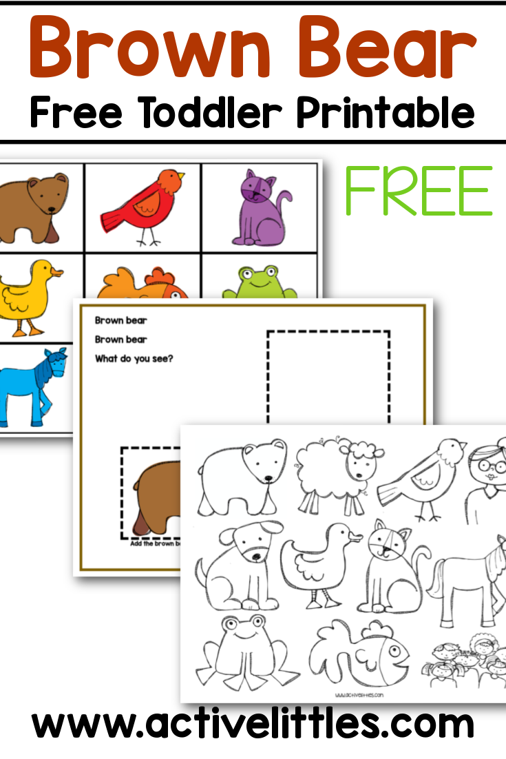 Free Brown Bear Color Matching Printable for Toddlers - Active Littles - Worksheets Library free-brown-bear-color-matching-printable-for-toddlers-active-littles-worksheets-library