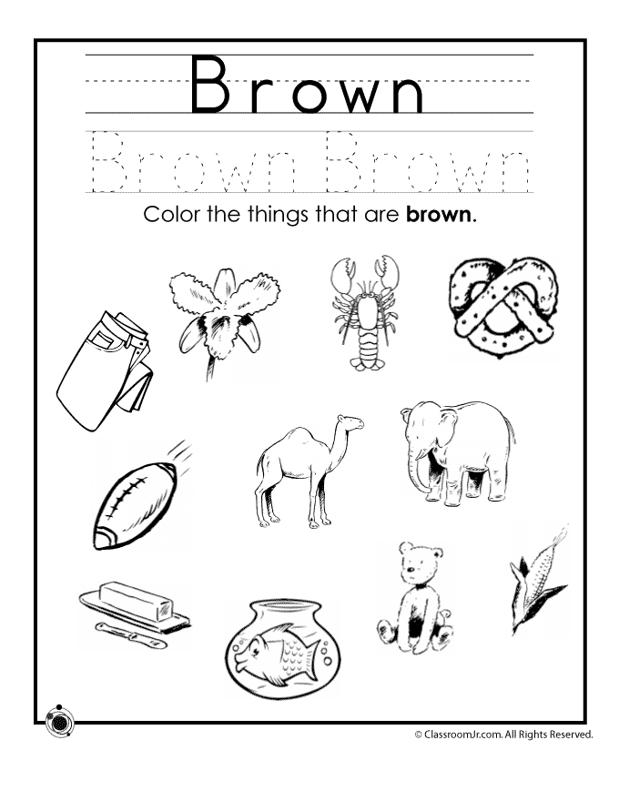 brown color worksheets | Crafts and Worksheets for Preschool ...